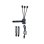 Câble USB-A vers 3 USB 9 broches Mb Lianli noir