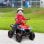 Aiyaplay Quad Eléctrico Para Niños De +3 Años Con Batería 12v Rojo