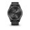 Smartwatch ibrido Garmin vívomove Trend con lunetta in acciaio inossidabile nero e cinturino in silicone nero