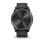 Smartwatch ibrido Garmin vívomove Trend con lunetta in acciaio inossidabile nero e cinturino in silicone nero