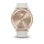 Garmin vívomove Trend Smartwatch Híbrido com Moldura em Aço Inox Rosa Dourado e Bracelete de Silicone Bege