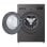 Máquina de lavar roupa LG F4A1009NDK de 9 kg com carga frontal, 1400 rpm, classe A, grafite/prata, com profundidade especial de 49 cm e rearme automático