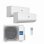 Ar Condicionado Multi-split 2x1 Haier TIDE-R 25+35/40 15.480 BTU A++ Inverter Quente e Frio Wi-Fi