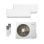 Daitsu DSM-912KDT-4 UE18 Aire Acondicionado Multisplit 2x1 Inverter Con Bomba De Calor 3.010 Frigorías