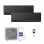 Haier Flexis.Plus 25+35/50 Aire Acondicionado Multisplit 2x1 Inverter Con Bomba De Calor 4.472 Frigorías Negro