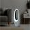 Ventilador de torre sem pás Emerio TFN122500 com 3 velocidades, LED, comando à distância, branco
