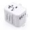 Ewent EW1470 Adaptador de Viaje Universal con 4 Enchufes de Pared + 5 Puertos USB Blanco