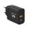 Ewent EW1327 Cargador GaN Fast 45W de 1x Puerto USB-C + 1x Puerto USB-A QC 2.0/PD 3.0 Negro