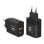 Ewent EW1327 Cargador GaN Fast 45W de 1x Puerto USB-C + 1x Puerto USB-A QC 2.0/PD 3.0 Negro