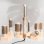 Cecotec Bamba CeramicCare AirGlam Champagne Cepillo de Aire Moldeador de Pelo 1400W Champán