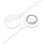 Contact Base de Carga Inalámbrica para Anillo de Carga Rápida 15W Cable USB/USB-C Blanco
