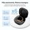 Ksix Saturn Smart Ring, taglia XL, 3 giorni di auto, attività e salute, monitoraggio del sonno, 5 ATM, argento