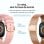 Ksix Smartwatch Iria AMOLED 1.7 2 Correas Metal y Siliciona Modo Deporte y Aalud Rosa
