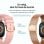 Ksix Iria Bluetooth 1,7" AMOLED Rose Deux Bracelets Métal et Silicone Appels SpO2 Cardio