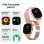 Ksix Iria Bluetooth 1,7" AMOLED Rose Deux Bracelets Métal et Silicone Appels SpO2 Cardio