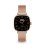 Ksix Smartwatch Iria AMOLED 1.7 2 Correas Metal y Siliciona Modo Deporte y Aalud Rosa