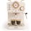 Create Thera Retro Cafetera Express Semiautomática Café Molido Y Monodosis 1,25L 1100W Blanco