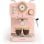 Create Thera Retro Cafetera Express Semiautomática Café Molido Y Monodosis 1,25L 1100W Rosa