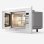 Universal Blue Speedybake Plus 6120W Microondas Integrable Con Grill 20 Litros Blanco