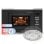 Universal Blue Speedybake Plus 6120B Microondas Integrable Con Grill 20 Litros Negro