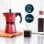 Cafetière Italienne Cecotec Mokclassic 1200 Red 12 tasses 0,75 L filtre inox induction