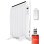 Radiador Eléctrico Evvo Home C6 900W compacto con control WiFi, voz y bloqueo infantil