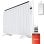Radiador Eléctrico EVVO C12 2000W para 26m² WiFi control remoto Alexa temporizador seguridad