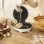 Gaufrier rond Cecotec Fun Gofrestone 1000 W en acier inoxydable avec plaque antiadhésive de 19 cm