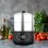 Vapeur électrique Cecotec Vapovita SteelPot 1300W 10L Inox 3 récipients