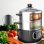 Vapeur électrique Cecotec Vapovita SteelPot 1300W 10L Inox 3 récipients