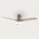 Ventilador de Techo EVVO V550 Wood Wifi Gris Lacado/Madera LED 40W 132cm 6 Velocidades WiFi Resistente Agua