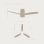 Ventilador de Techo EVVO V550 Wood Wifi Gris Lacado/Madera LED 40W 132cm 6 Velocidades WiFi Resistente Agua