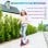 Sportnow Patinete Eléctrico Plegable Motor 120 W Autonomía 6 Km Max 10 Km/h Rosa