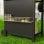 Outsunny Barbacoa De Gas Con 3+1 Quemadores 8,5 Kw Termómetro Mesa Lateral Negro