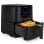 Princess 183014 Freidora Aire 1700W Capacidad 5.2L Pantalla Digital Negra