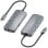 ASUC-6P019-GR Station d'accueil USB-C 6 en 1 AISENS PC
