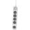 Philips CHP2154W/12 Regleta con Interruptor 5 Tomas Schuko Cable 1.5m Blanca