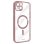 Coque magnétique pour iPhone 16e avec bord rose