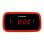 Réveil radio Sunstech FRD60RD écran LED double alarme avec vibreur rouge