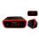 Sunstech FRD60RD Despertador Radio FM LED Vibración Alarma Dual Rojo