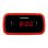 Réveil radio Sunstech FRD60RD écran LED double alarme avec vibreur rouge