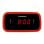 Réveil radio Sunstech FRD60RD écran LED double alarme avec vibreur rouge