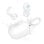 Casque sans fil Ksix Neutron, USB-C, design compact, mousqueton, autonomie 4 h + 16 h, appels, blanc