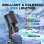 Fifine AMPLIGAME AM6 Micrófono USB Condensador RGB Control Juego/Chat Negro
