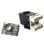 Conector Phasak SD 3018 RJ45 Cat.6 UTP Keystone Dual Preto