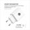 Tech One Tech TEC2403 Cargador de Pared 2xUSB 2.4A + Cable USB-C Blanco