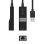 AISENS Conversor USB 3.0 a Ethernet Gigabit 10/100/1000 Mbps 15cm Negro PC