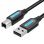 Vention COQBH Cable USB 2.0 Impresora Tipo-A a Tipo-B 2m 480Mbps Negro