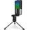 Fifine K669Pro3 Micrófono de Condensador Cardioide para Streaming y Podcasting RGB USB-C Negro