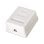 Aisens A139-0301 RJ45 Cat6 Roseta de Superfície 1 Tomada Branca